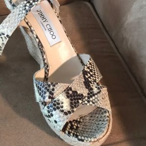 Jimmy Choo Snakeskin Espadrille